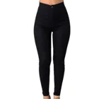 Брюки Женские однотонные на пуговицах с завышенной талией, XXXL