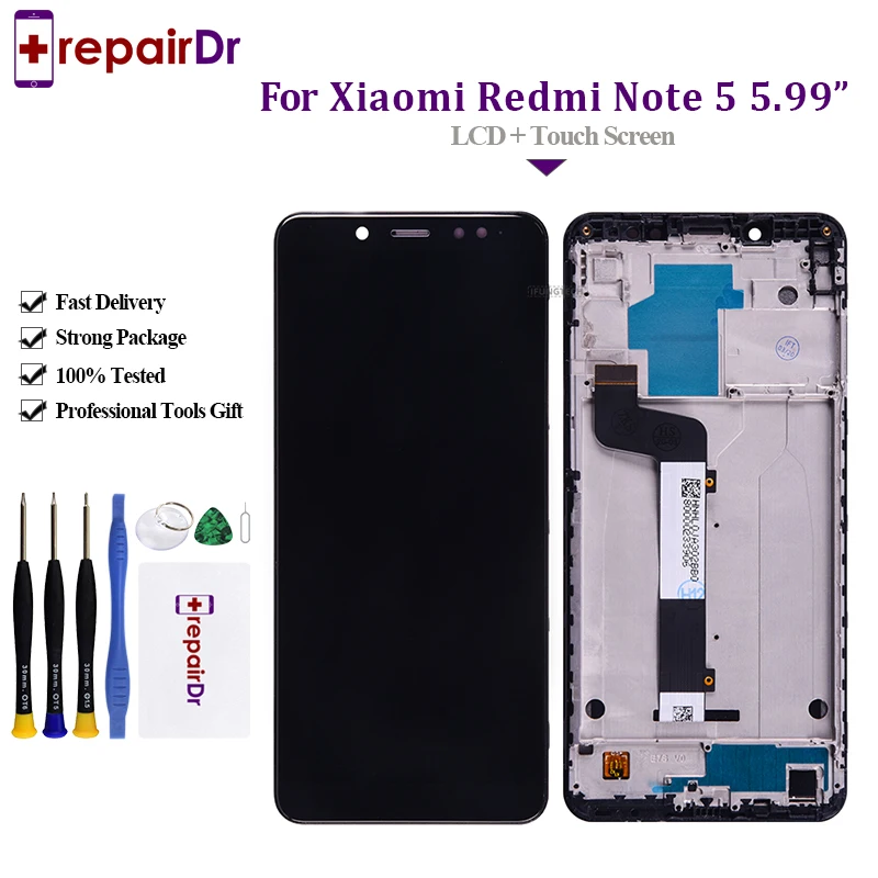 Оригинальный Для Xiaomi Redmi Note 5 ЖК-дисплей сенсорный экран тест хороший дигитайзер