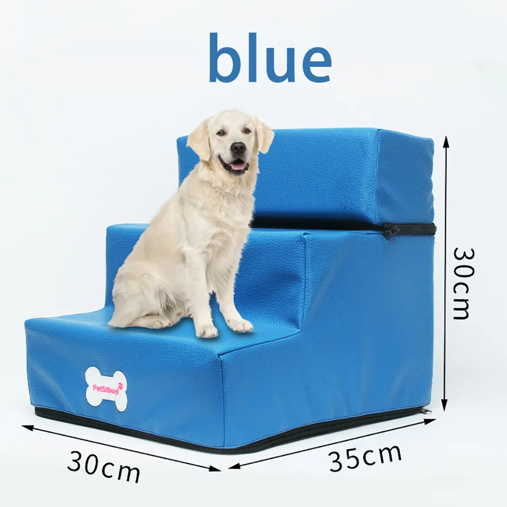 Кожаный нескользящий чехол для домашних питомцев с лестницей и маленьких собак