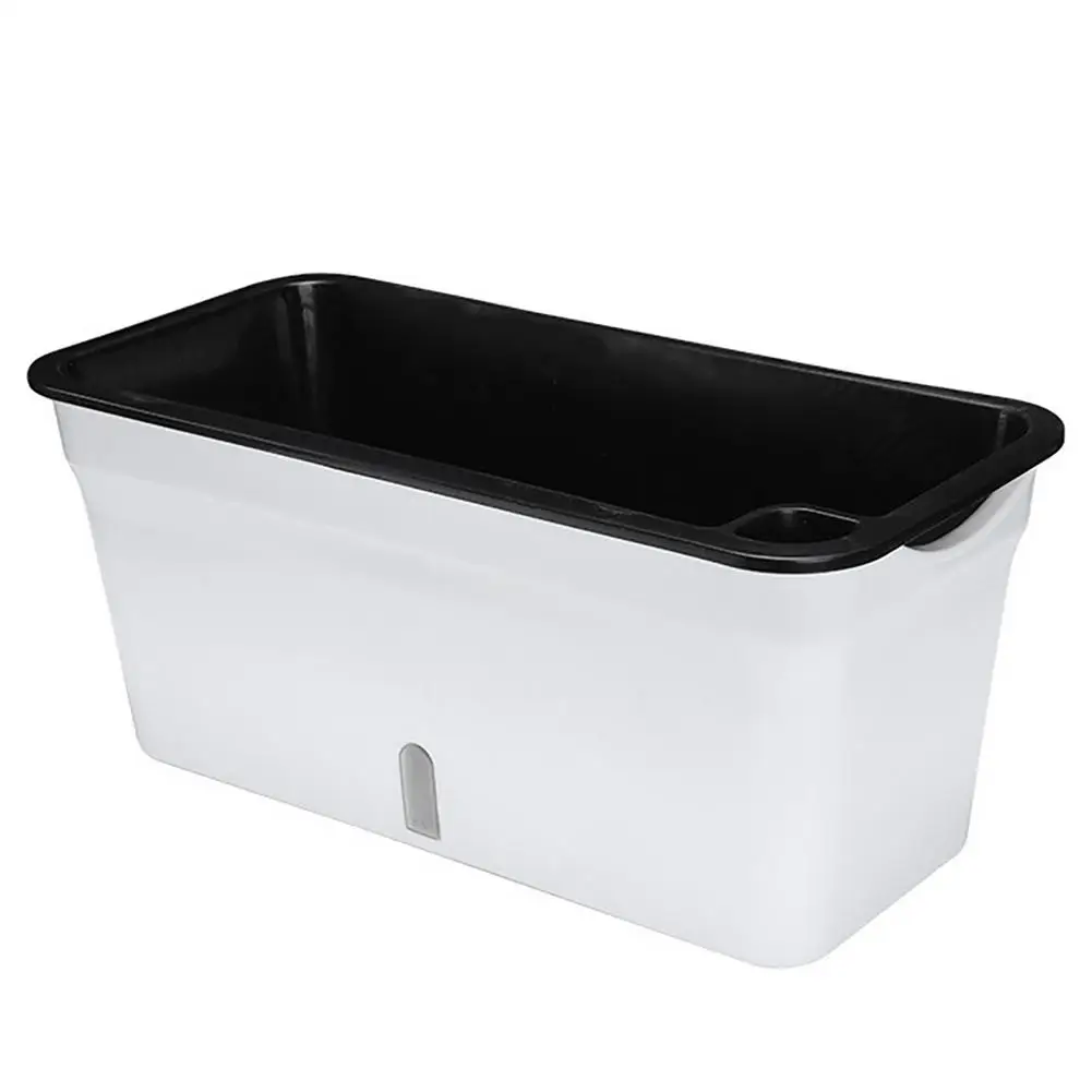 

Горшок Вертикальный прямоугольный для растений, двухслойный цветочный горшок с видимым уровнем воды, Длинные Цветочные Горшки 15 л/10 л