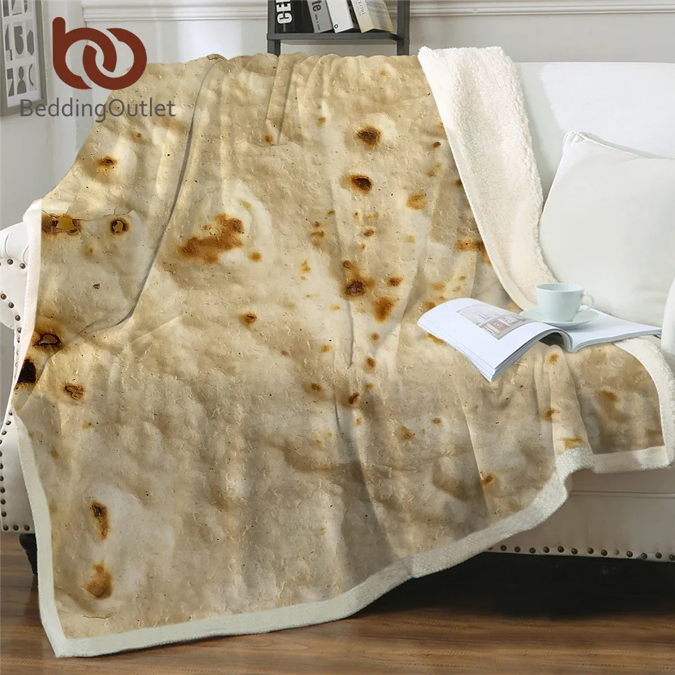 BeddingOutlet покрывало с рисунком кукурузы, тортилья, шерпа, Пита Лаваш, забавное одеяло для кровати, Фланелевое флисовое плюшевое покрывало, Прямая поставка