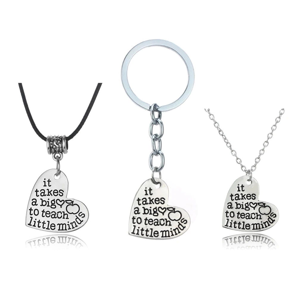 Ожерелье с подвеской в виде большого сердца чтобы научить маленького мозга