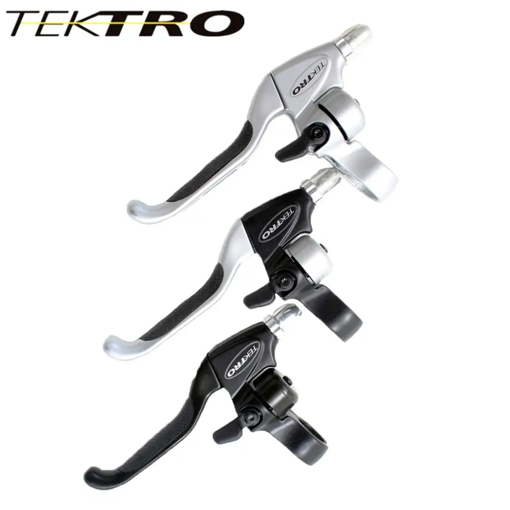 TEKTRO CL530 MTB Road Bike Brake Lever Set Silver Black 2-Finger Left &amp Right with bell D-Brake Suitable For 22.2mm Handle parts | Спорт и