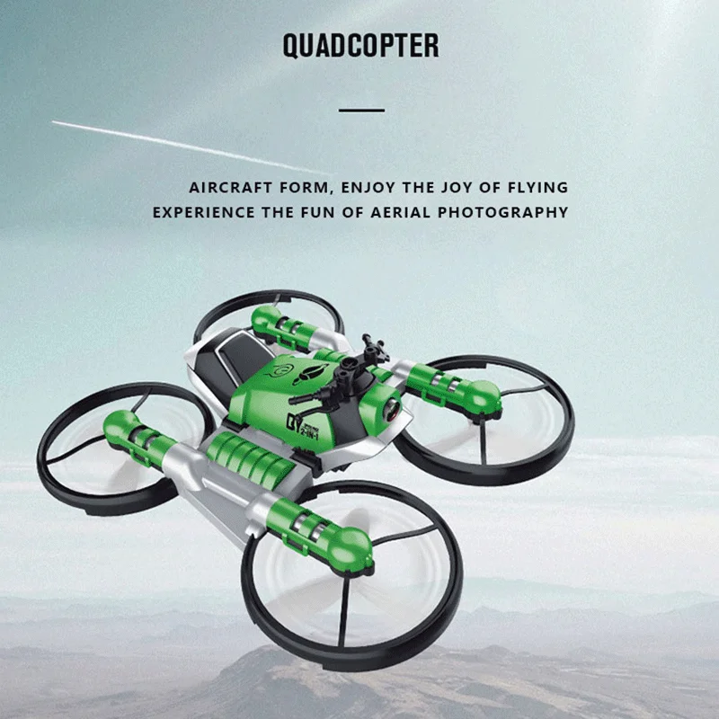 Забавные игрушки в двух формах Дрон с дистанционным управлением мотоцикл