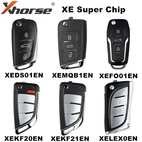 5 шт. пульт дистанционного управления серии XHORSE XE с супер чипом XEMQB1EN XEDS01EN XEFO01EN XEKF20EN XEKF21EN XELEX0EN английская версия