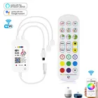 WiFi Smart LED Dual signal control ler 24Key IR Control для светодиодной ленты 5050 2835 RGB, работает с Alexa и Google Home-совместим