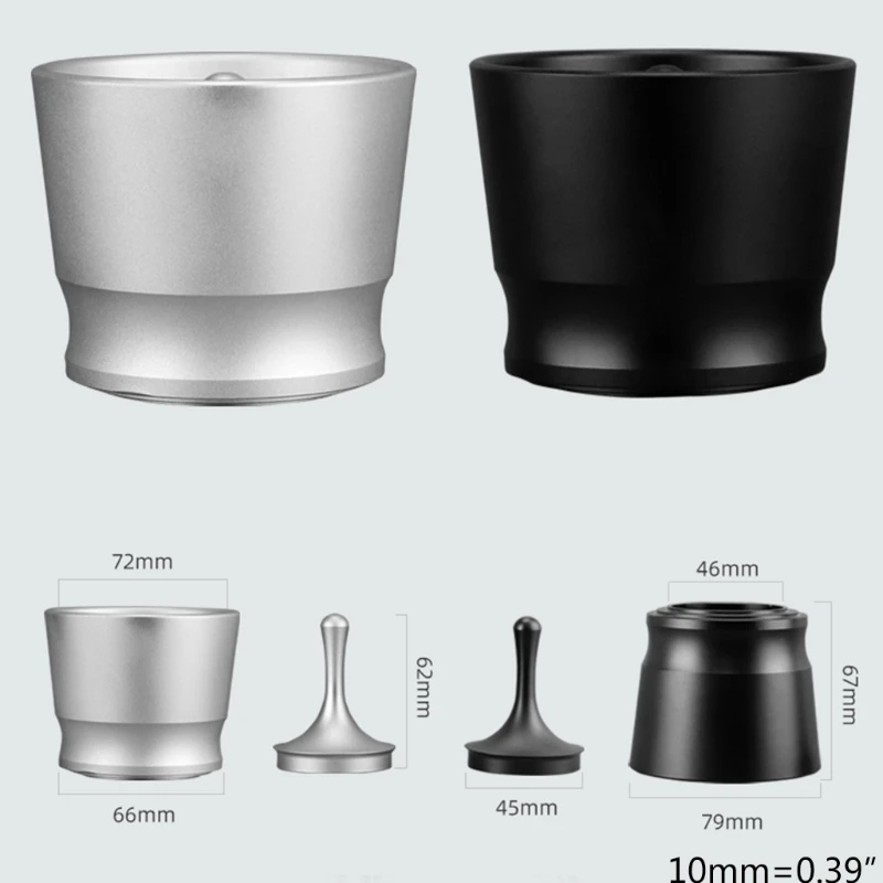 

Portable Stainless Steel Coffee Powder Receive Cup Coffee Machine Powder Receiver with Lid Kitchen Supplies