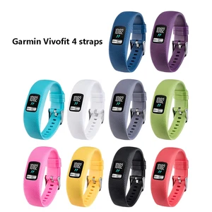For Garmin Vivofit 4 Straps, Silicone Replacement Bands for Garmin Vivofit 4, with Secure Metal Watch Clasp Buckle Wristband
