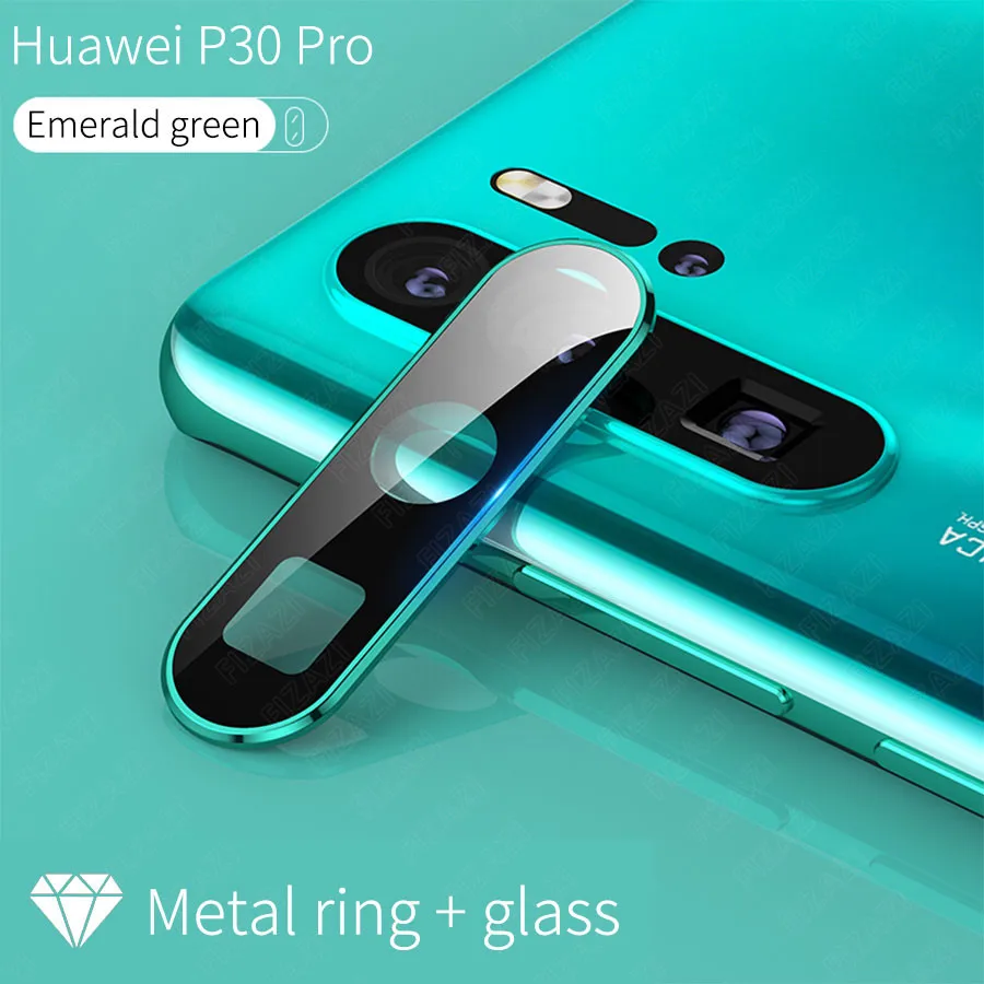 Чехол для объектива камеры металлическое кольцо + закаленное стекло huawei P30 Pro mate 20