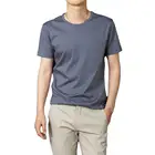 Мужская футболка 2021 повседневные однотонные Цвет свободный летний топ с коротким рукавом и круглым вырезом, топ, для вечерние