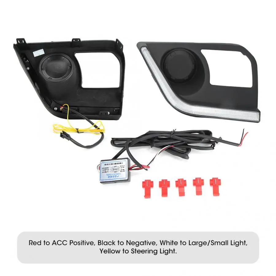 2 шт 12V Двухцветная Кольцевая вспышка Автомобильные фары дневного света