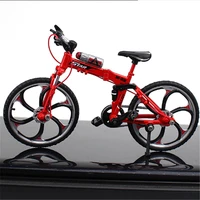 110 scale alloy decast mini simulation road bike collapsible model mountain bicycle cross the street collection for children
