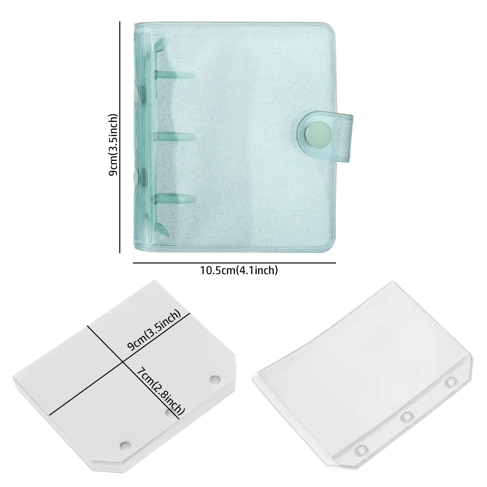 Обложка мини для блокнота с 3 отверстиями ручной дневник счетов листов|Записные