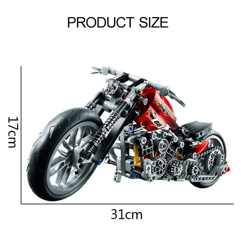 31*17 см техническая совместимая с мотоциклом Реалистичная сборка сделай сам