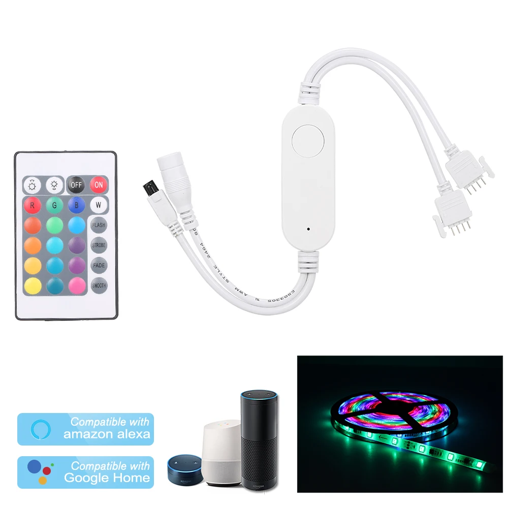 2CH DC12V RGB светодиодный Wifi контроллер WiFi светильник беспроводной смарт-светильник