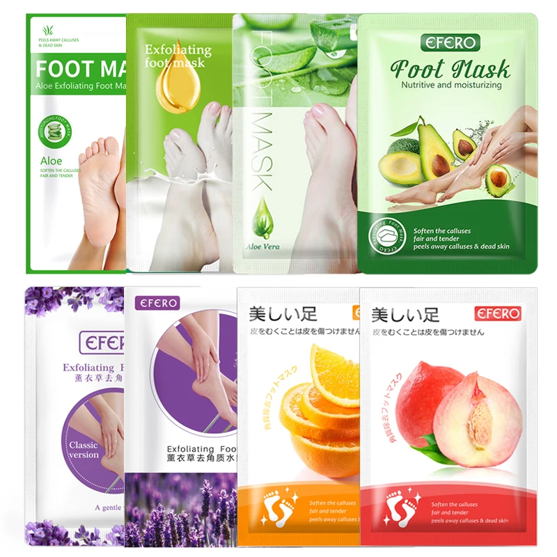 

PUTIMI 8Pair Moisturizing Foot Mask Remove Dead Skin Cuticles Nourishing Anti-drying Foot Pacth Whitening Foot Peeling Mask