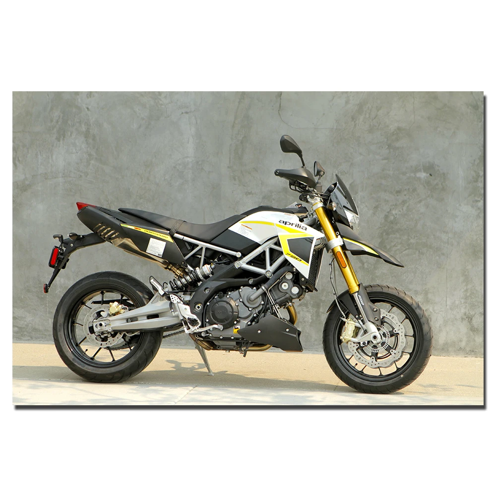 Aprilia Dorsoduro 750 ABS мотоцикл плакат Настенные картины для гостиной холст домашнего
