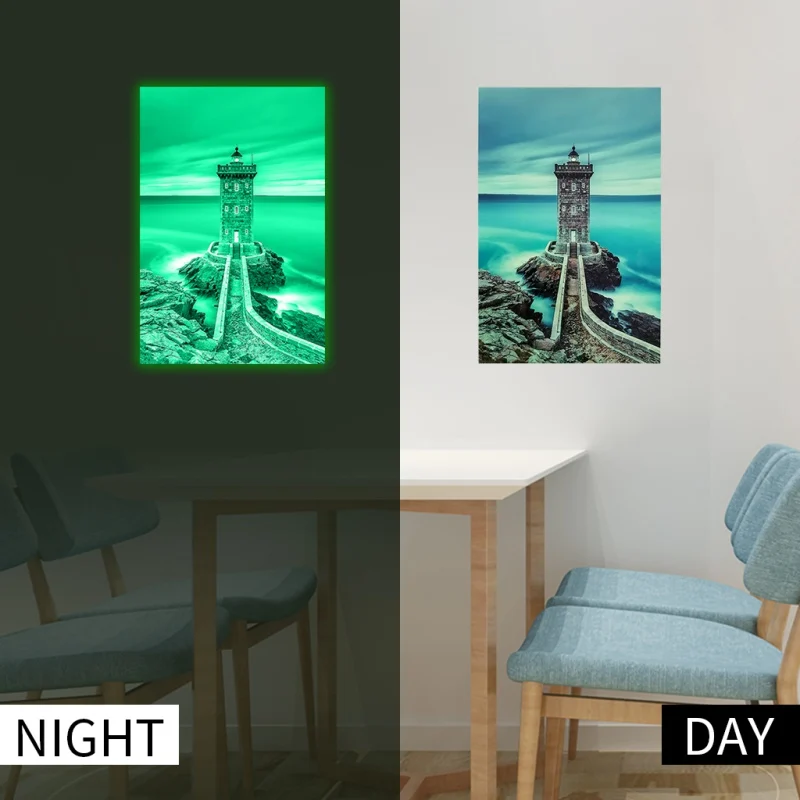 Нетоксичный экологически чистый светящиеся наклейки на стену DIY лунный свет ПВХ