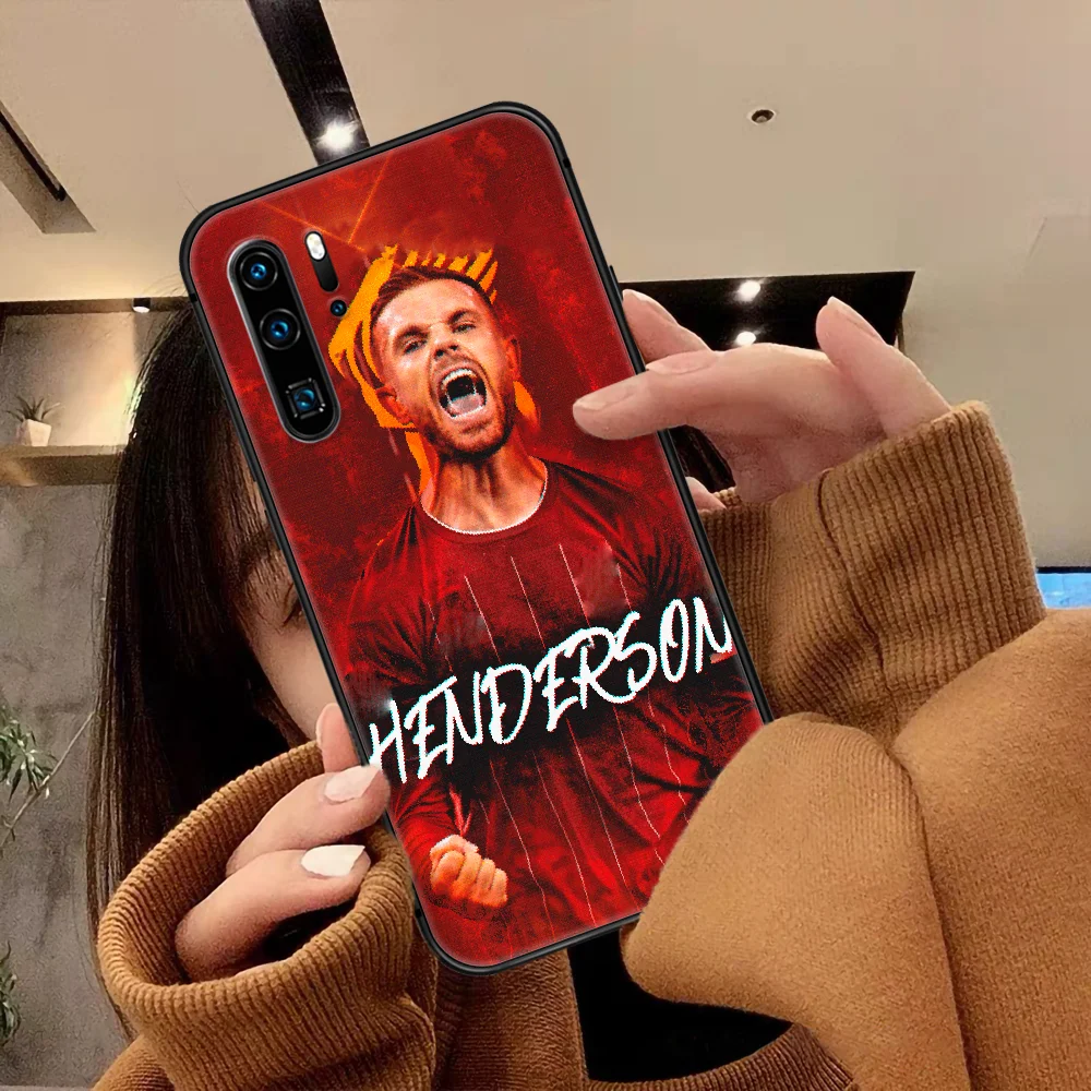 

Jordan Henderson Soccer Football Phone Case For Huawei P Mate Smart 10 20 30 40 Lite Z 2019 Pro black Hoesjes Pretty Shell Tpu
