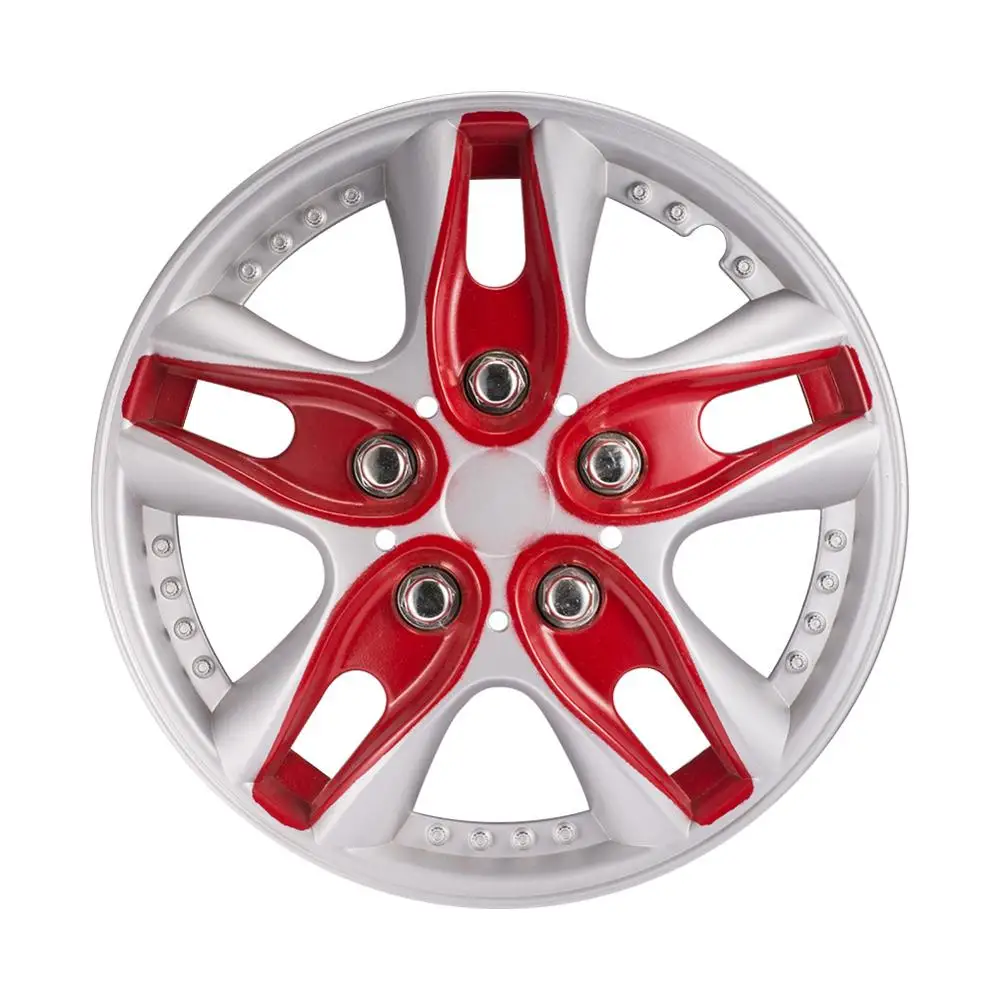 

4PCS/Set 12/13inch Red Car Wheel Hub Caps Universal Car Wheel Hub Cover for Decoration