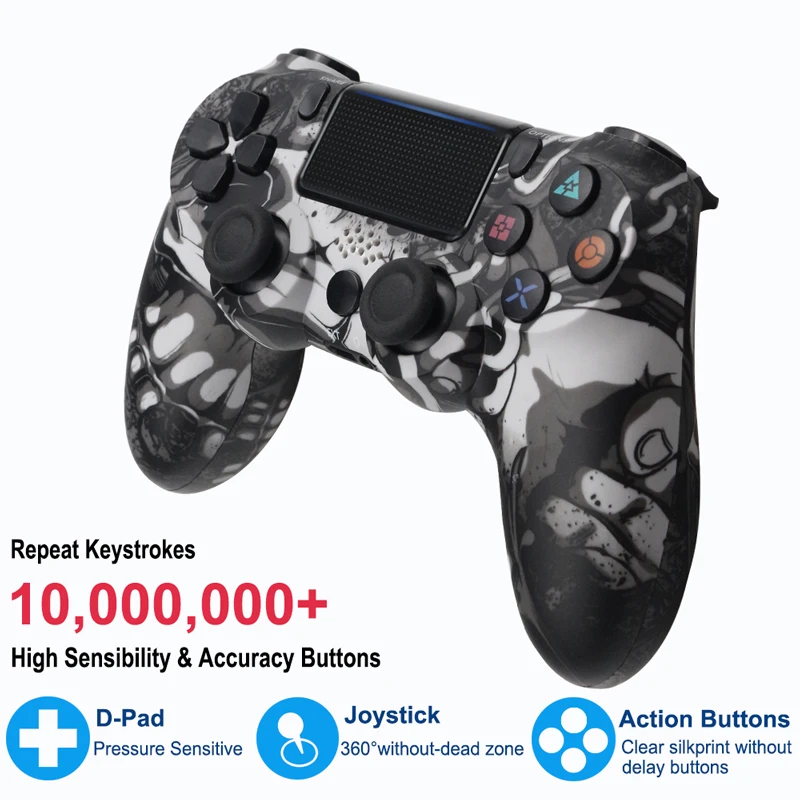 Беспроводной пульт управления Bluetooth для sony PS4 Геймпад игровые устройства с джойстиком для PS3 консоль для Win 7/8/X