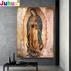 Алмазная 5D Вышивка ручной работы, Набор для вышивки крестиком, мексиканская Дева Мария Гуадалупе, религиозная живопись, полная выкладка
