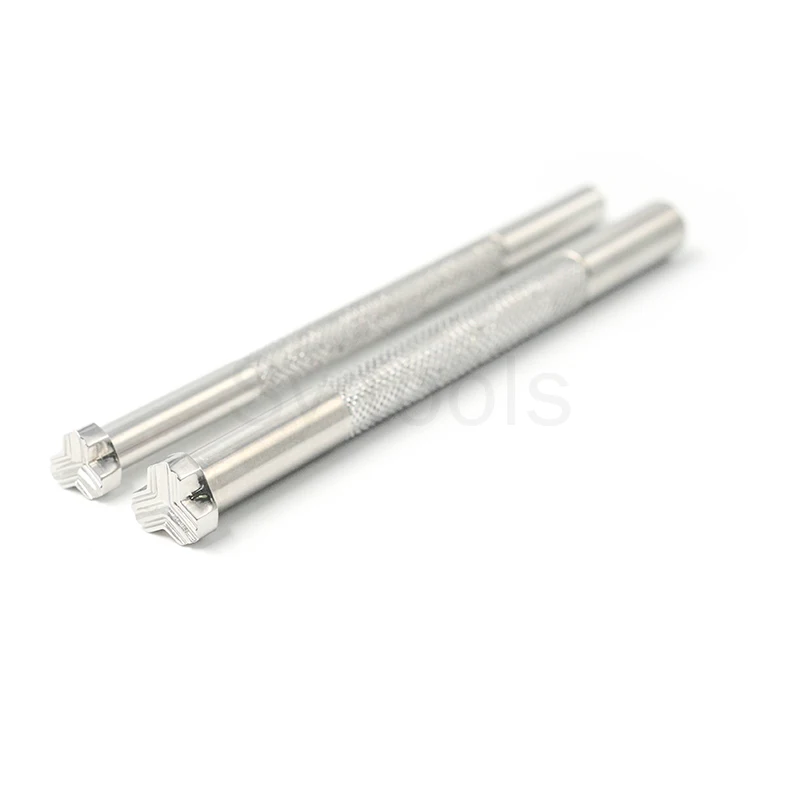 

leather carving tool stainless steel leather stamping print craft armor pattern two size for choose