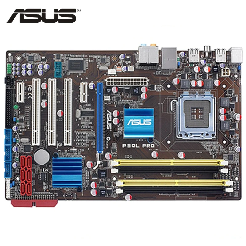 ASUS P5QL/EPU Motherboard LGA 775 DDR2 16GB For Intel P43 P5QL/EPU Desktop Mainboard ATX Systemboard SATA II PCI-E 2.0 16X Used