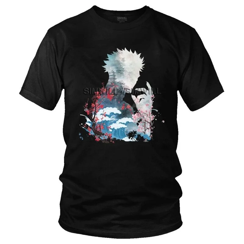 

Модные аниме Jujutsu кайсен Ryomen Sukuna Футболка Мужская хлопковая футболка с принтом, футболка Топы с графическим принтом Футболка с коротким рук...