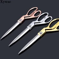 professional gold stainless steel scissors shears needlework tools tailors scissors embroidery sewing clothes fabric scissor