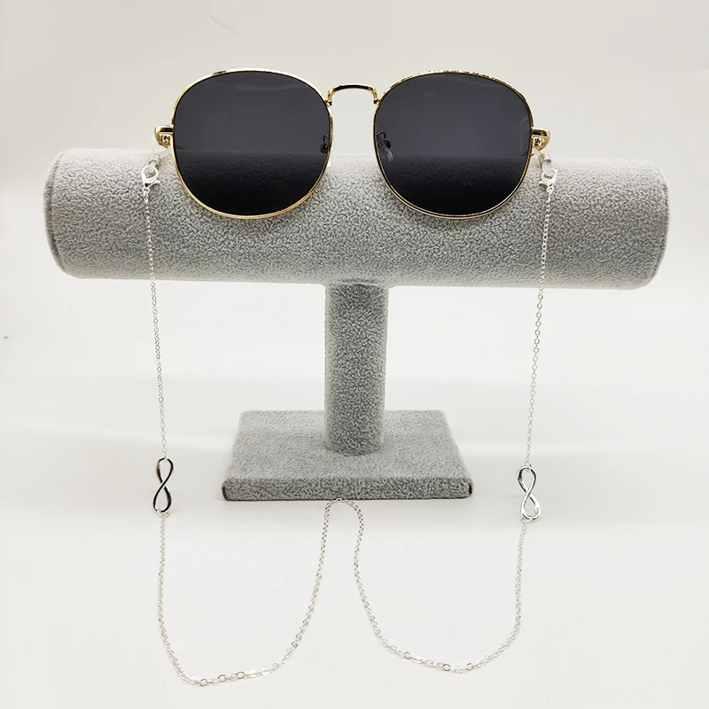 Цепочка для очков противоскользящая с силиконовыми петлями цепочка