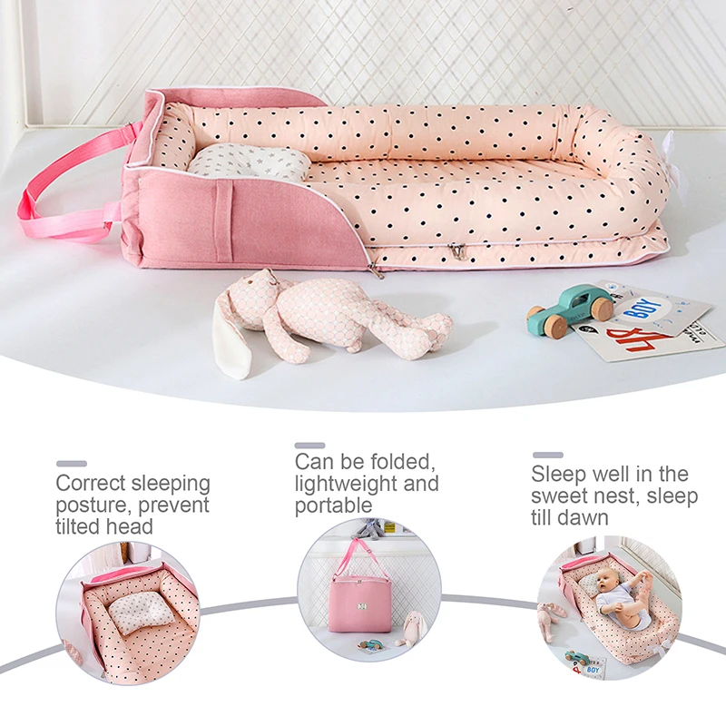 Портативная детская кроватка защитная Колыбель подушка бампер портативная