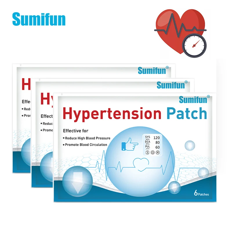 Sumifun 12 шт. в упаковке новые гипертонии пластырь китайские травяные понизить