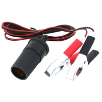 new 1 5m 12 volt 15a battery terminal clip on cigar cigarette lighter power socket adapter plug car boat cable accessories