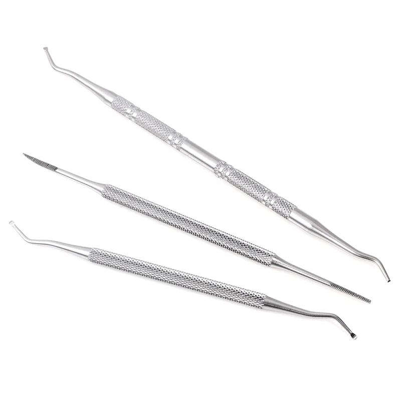 

3pcs/set Hook Ingrown Double Ended Ingrown Toe Correction Lifter File Toe Nail Care Manicure Pedicure Clean Foot Care Tool New