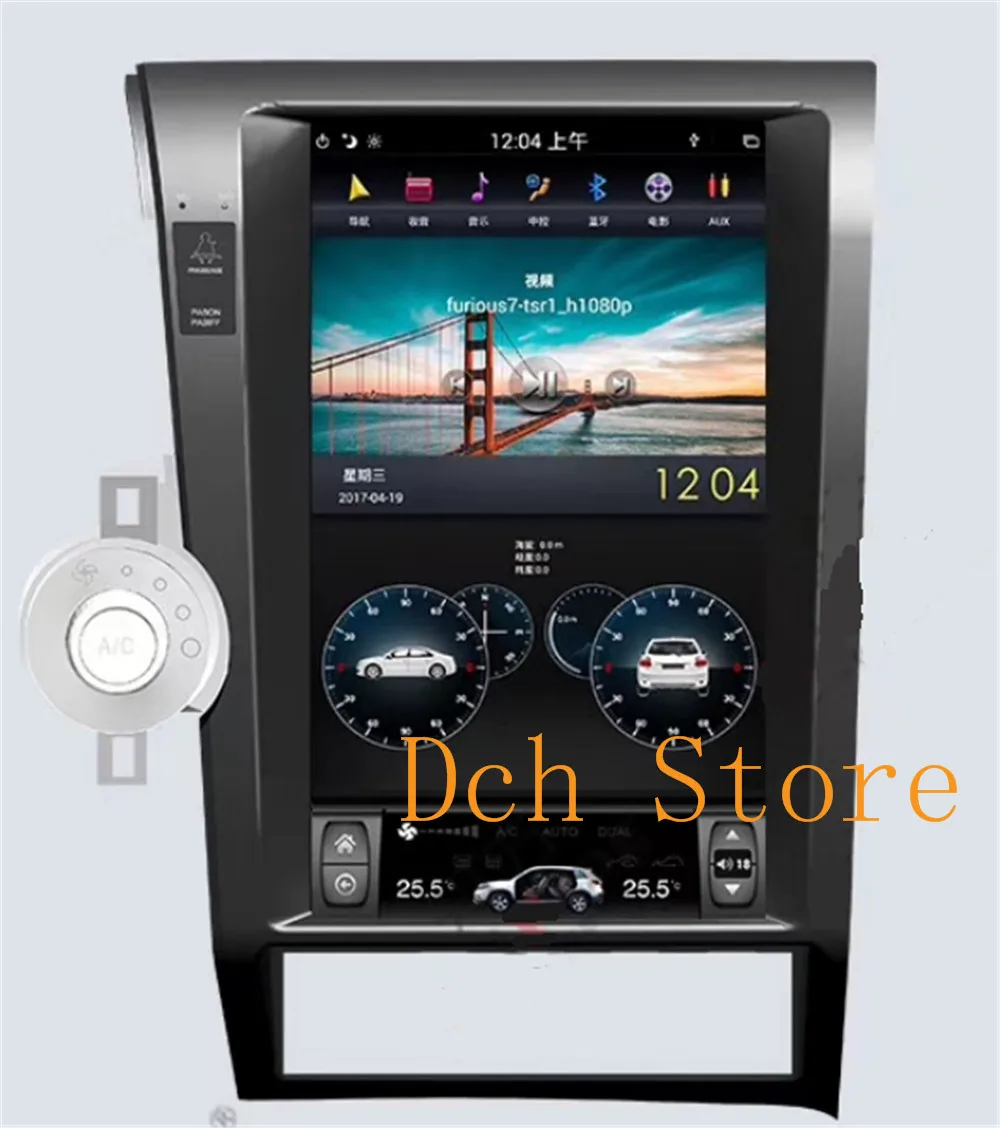 13 6 дюймовый вертикальный экран tesla стиль Android 9 0 автомобильный dvd плеер GPS для toyota