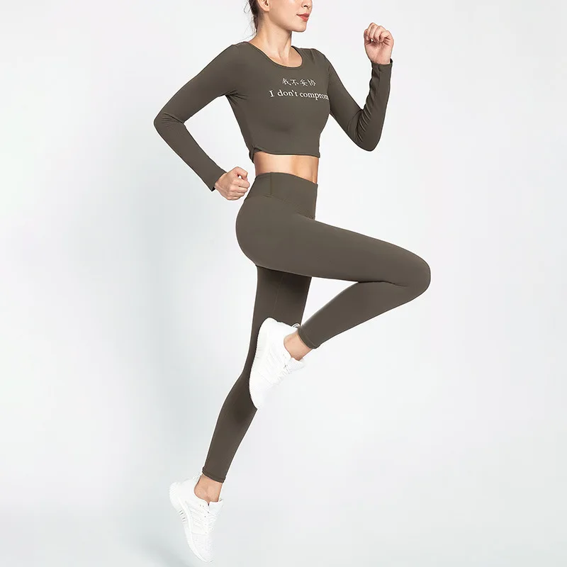 Новое поступление 2019 эластичные обтягивающие штаны для йоги с высокой талией