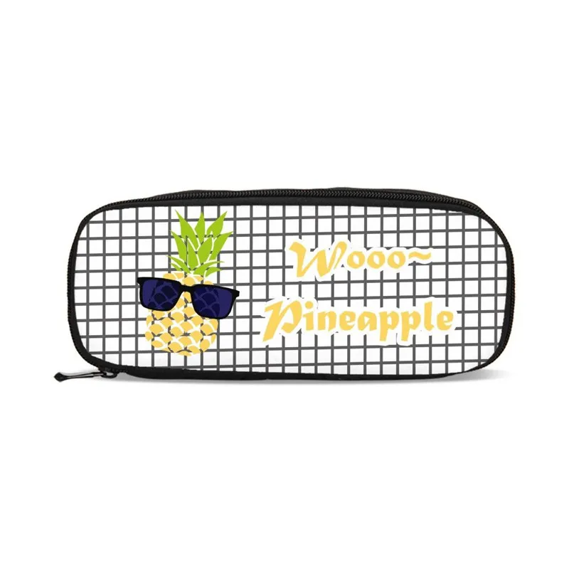 Органайзер кошельки сумка для карандашей с 3d рисунком ананаса студенческие