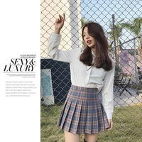 mini pleated plaid striped skirt extender urban tutu japanese school short harajuku preppy cut uniforms skirts female korean