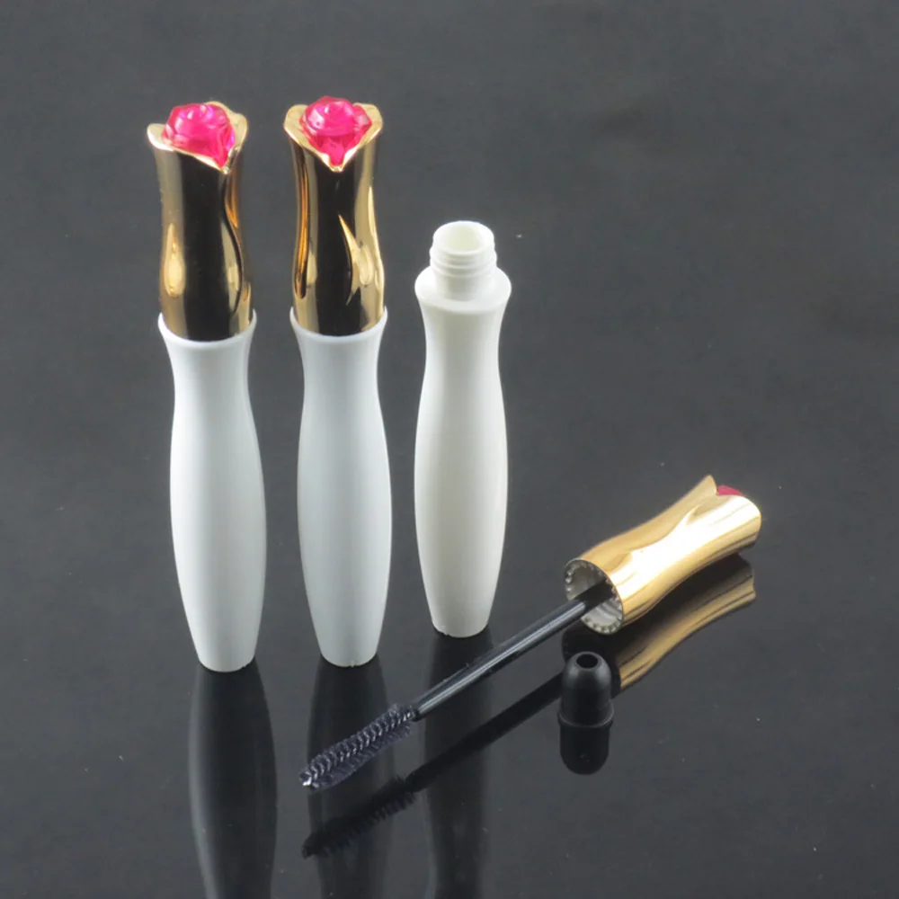 

10-12ml Plastic AS Empty Mascara Bottle/tube Liquid Eyelash Growth Bottle Round Shape with Flower Cap