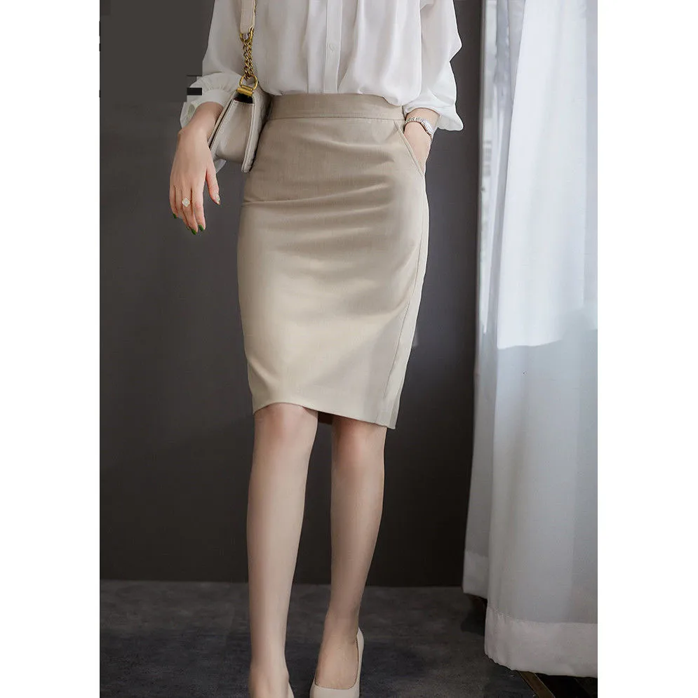 Летние шелковые миди-юбки для женщин корейский английский стиль атласные