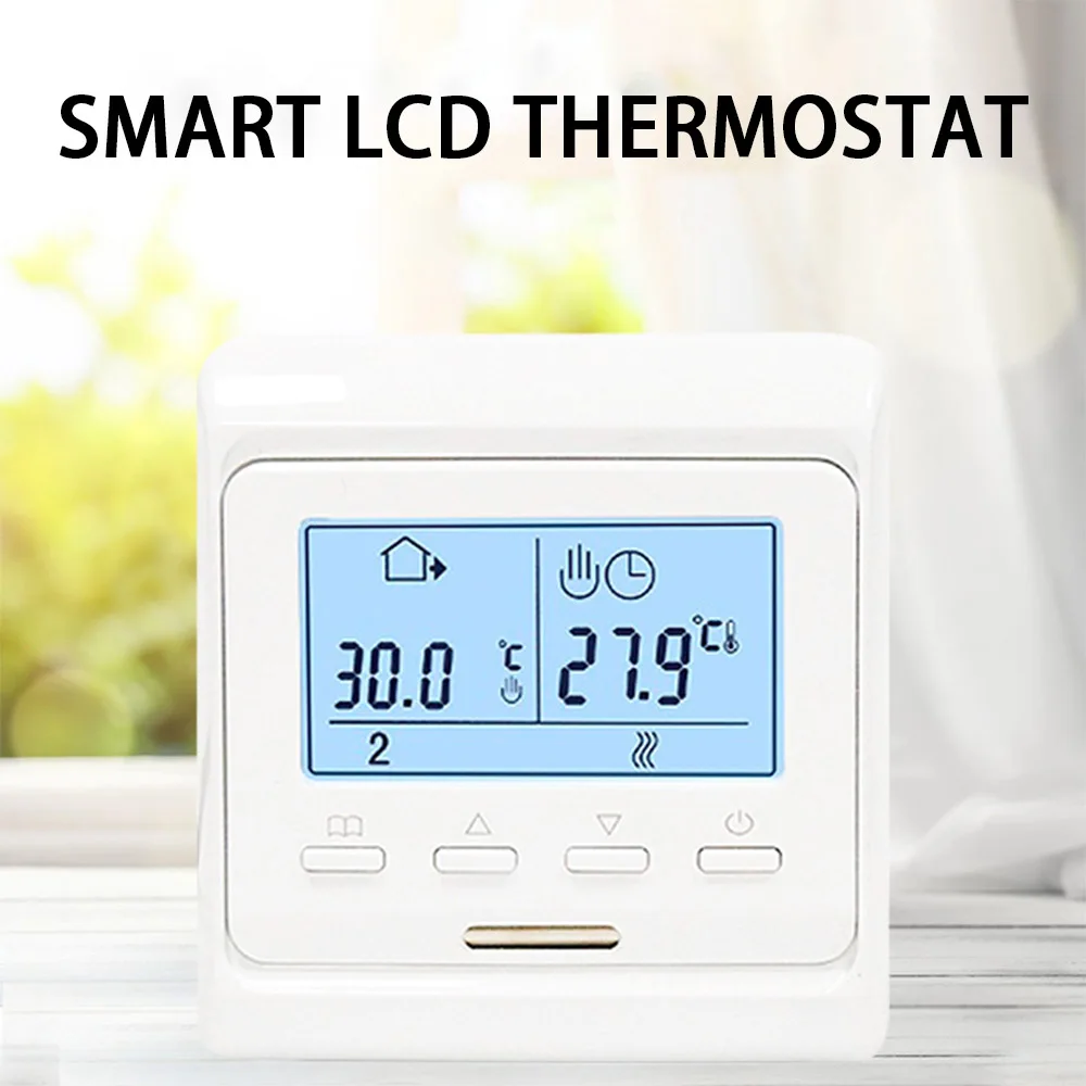 

Термостат ME5516 с ЖК-дисплеем, цифровой программируемый Настенный умный контроллер температуры для домашнего отопления пола