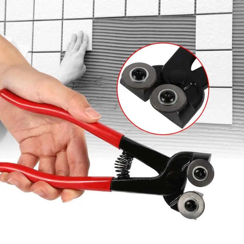 200mm Glass Cutter Mosaic Cut Nipper Ceramic Tile Wheel Wheeled Cutting Heavy Duty Pliers Tools Max Thickness 15mm | Инструменты