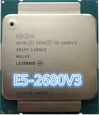 Процессор Intel Xeon E5 2680V3 2 50 ГГц 30 Мб 120 Вт SR1XP 2680 V3 12 ядерный процессор для настольного