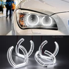 Отличные DTM M4 Стиль ультра яркие светодиодные ангельские глазки кольца с ореолом для BMW X1 E84 ксеноновые фары 2009 2010 2011 2012 2013 2014 2015