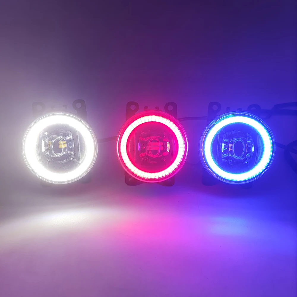 

2 Functions Auto LED DRL Daytime Running Light Car Angel Eyes Fog Lamp Foglight For Honda Civic 2016 2017 2018