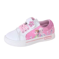 spring new style children casual shoes girls white frozen princess shoes girls pu leather casual sports shoes pink kids sneaker