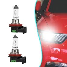 2 PCS H11 Halogen 55W 12V Replacement Halogen Bulbs Amber Low-Beam Car/Auto Headlight/Fog Lights/Driving Light Bulbs Clear