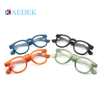 kaedek 2021 transparent brand reading glasses round men women glasses with flex french concept presbyopia
