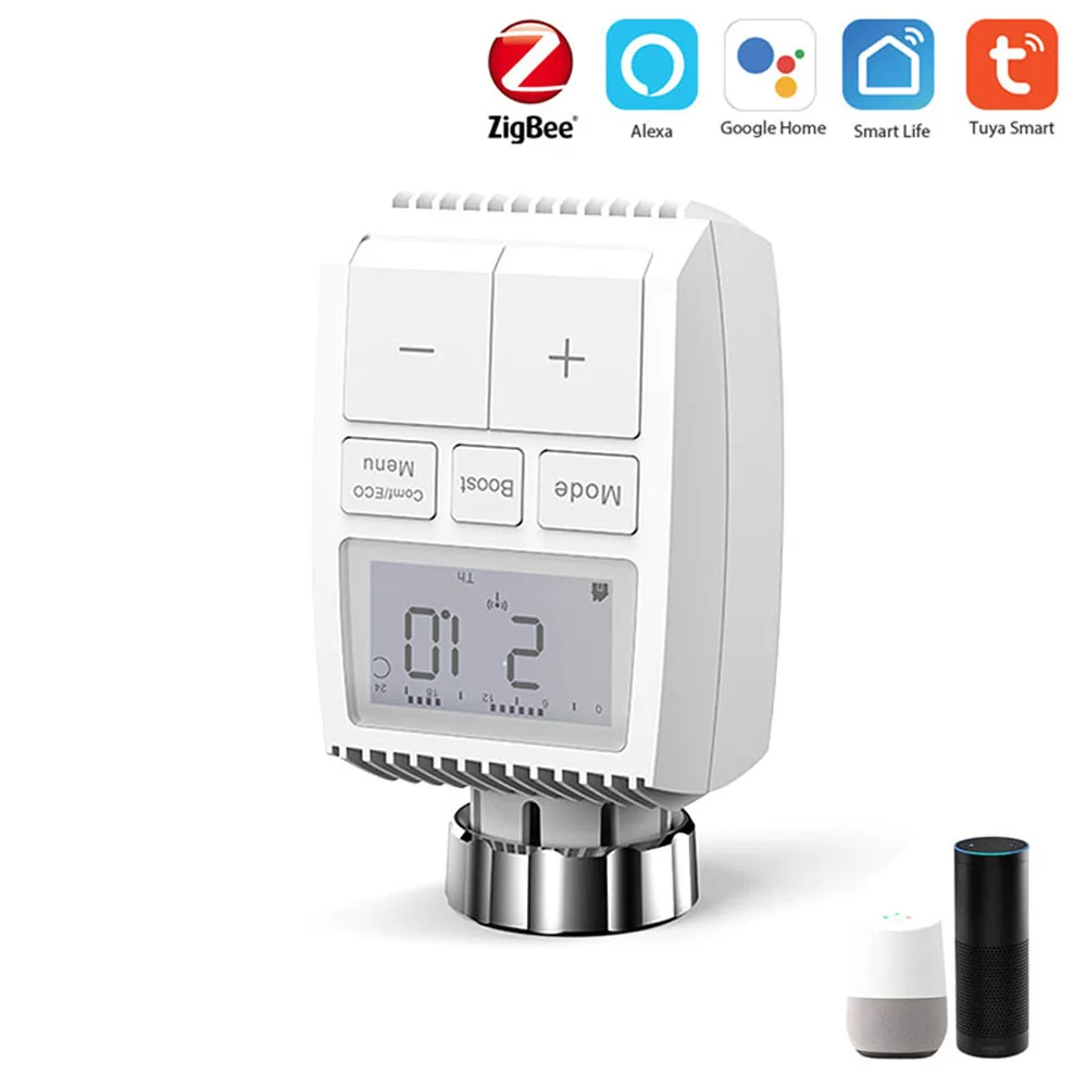 

Умный регулятор температуры Tuya Zigbee3.0, устройство для контроля температуры, голосовое управление, работает с Amazon alexa Google home